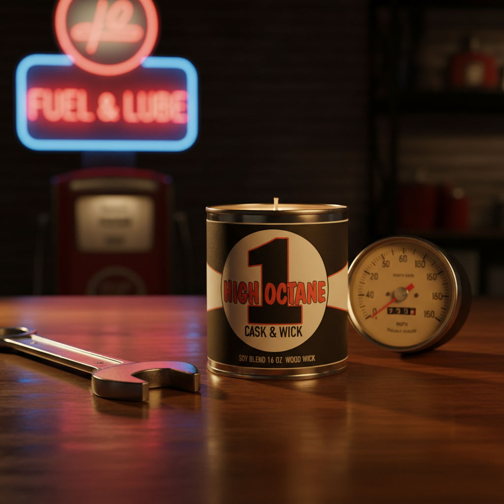 High Octane – Vintage Oil Can Candles
